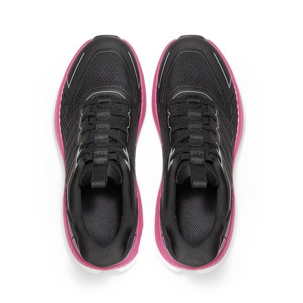 [AllSwifit 2.0] Women's Slip On Walking Sneakers - BLACK/FUCHSIA - 6